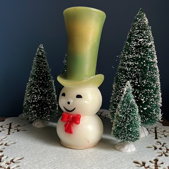 VTG | Snowman Gurley Candle - Picture 3 of 12